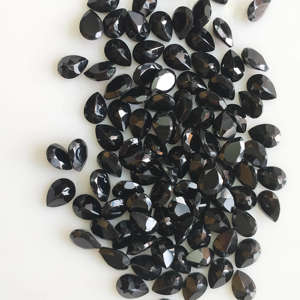 Espinela Negra Natural, Corte Pera de 6x4MM, Gema Suelta de la Mejor Calidad para Joyería, Gemas de Red Mountain - Product Image 3
