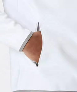 Sudadera con Capucha Personalizada para Hombre, Deportiva, Ligera, Impermeable, con Cierre de 1/4, de Poliéster, a Cuadros, para Golf - Product Image 4