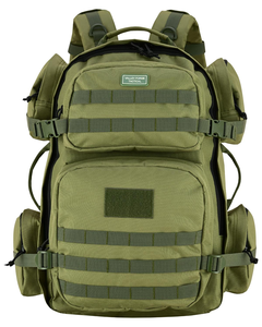 Sac à dos de camping extérieur haute capacité avec système de soutien dorsal, fermeture éclair, panneau MOLLE et bretelles réglables - Product Image 6