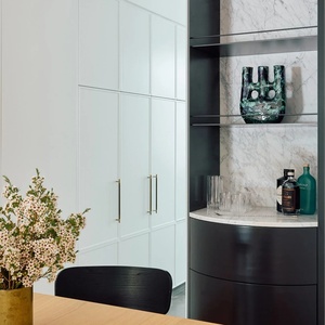 Gabinete de Cocina de Lujo Senger, Listo para Armar, Modular, Puerta Lacada, Madera Contrachapada <span class=keywords><strong>OSB</strong></span> con Encimera de Mármol Carrara - Product Image 3