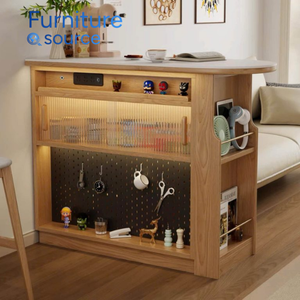 Elegante y moderno gabinete de Bar de madera, almacenamiento duradero y elegante para bebidas diarias, entretenimiento en el hogar, muebles calificados de Vietnam - Product Image 2