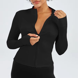 Camisa moderna informal de manga larga con cremallera frontal, proveedor mayorista de prendas de moda, camisa de moda con cremallera completa para mujer - Product Image 5