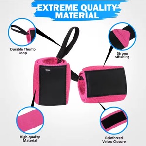 Bandes de maintien élastiques unisexes pour poignets – Sangles de soutien robustes pour la musculation, l'haltérophilie et le fitness – Équipement de protection pour l'entraînement - Product Image 4