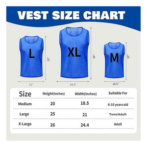 Chalecos Deportivos Ligeros y Transpirables para Niños, Marca Pinnies Youth Team Pennies, para Entrenamiento de Fútbol y Baloncesto - Product Image 3