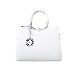 <b>White</b> P36257 Formal Evening <b>Bag</b> with <b>Hand</b> Strap Elegant and Stylish - Product Image 3
