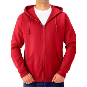 Wholesale Custom Logo Cotton Hoodie Full Zip Streetwear Casual <b>Jacket</b> for Men Unisex Low MOQ - Product Image 3