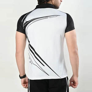 Polo bordado para hombre con logotipo 100% algodón, logotipo personalizado, polo de golf de moda para hombre, uniforme de negocios, polo a rayas de colores. - Product Image 2