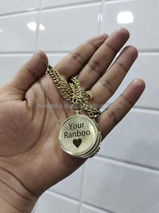 Latón náutico grabado tu collar de Amistad Ranboo brújula regalos para ella él amigos medallón brújula - Product Image 2