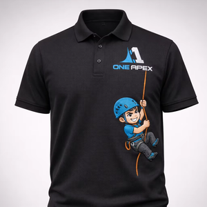 เสื้อโปโลปักลายตามสั่งสำหรับผู้ชาย |   เสื้อโปโลโลโก้ชุดยูนิฟอร์มบริษัท |   เสื้อโปโลผ้าฝ้ายระบายอากาศสำหรับทำงาน - Product Image 1