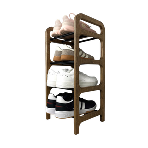 Minimalist Wooden <b>Shoe</b> Rack 3-Tier Standing <b>Shoe</b> Organizer Rectangular <b>Space</b> <b>Saving</b> Entryway <b>Storage</b> Shelf for Home Bedroom Hall - Product Image 4
