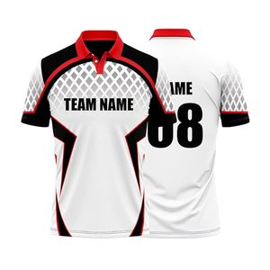 Camiseta de Cricket Personalizable para Hombre, 100% Mezcla de Poliéster y Algodón, Manga Corta, Impresión Digital, Cuello Redondo/Clásico, para Entrenamiento de Equipo - Product Image 1