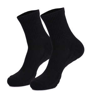 Custom Breathable Eco-Friendly Cotton Athletic Crew Socks Jacquard Logo Private Label Gym Running Sports Socks Factory <b>Knee</b> <b>High</b> - Product Image 1
