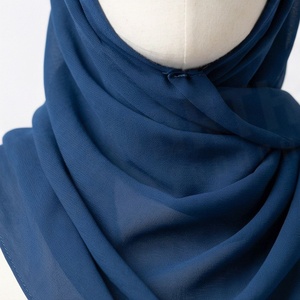 Women Solid Color <b>Chiffon</b> Hijab Breathable Daily Wear Middle East Ethnic <b>Scarf</b> Shawl - Product Image 4