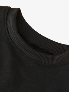 Sweat à capuche décontracté pour enfants, col rond, manches classiques, en tricot uni, respirant, en polyester/coton écologique, à faible MOQ et prix abordable - Product Image 3