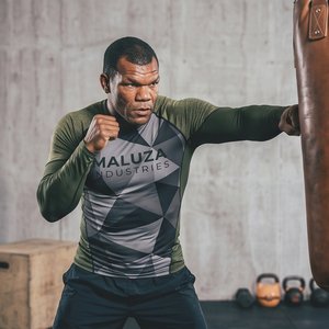 Rashguard de compression tricoté à logo personnalisé pour BJJ, haut de sport à manches longues très extensible pour MMA, grappling et entraînement de sports de combat - Product Image 5