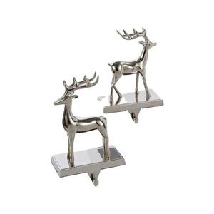 Hot Sale Wood Base Aluminium Top Christmas Stocking Holder For Hanging Decorative Use Xmas Stocking Holder With Silver Tree Top - Product Image 3