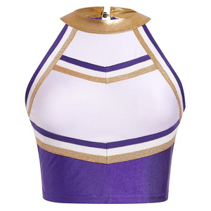 Disfraz de Animadora para Mujeres y Niñas, Uniforme de Animadora para Adultos, Conjunto de 2 Piezas, Camiseta sin Mangas y Falda Plisada, Ropa Deportiva - Product Image 3