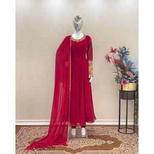 Robe Anarkali XL pour occasions spéciales avec bas et magnifique dupatta - Product Image 4