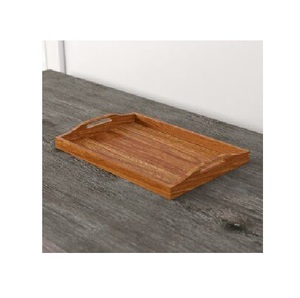 Magnifique plateau de service en bois naturel, organisateur de table fait main, plateau de petit-déjeuner, décoration de cuisine et de maison, cadeau - Product Image 2