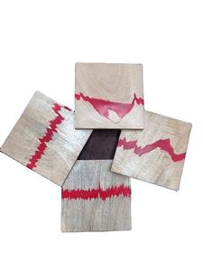 Rose Wood and Resin Tea <b>Coaster</b> Set/resin and Wooden <b>Coasters</b> Manufacture/acacia Wood Pallet <b>Coasters</b> Made of Round Resin Wood - Product Image 3
