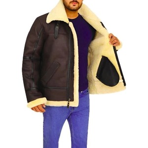 Veste en cuir shearling B3 Bomber Aviator - Product Image 2