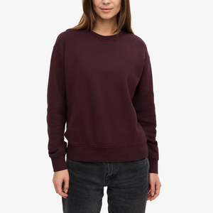 Sweat-shirt pour femme à manches longues, service OEM, avec logo personnalisé, col rabattu, pour les acheteurs en gros, vêtements décontractés. - Product Image 1
