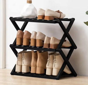 OEM/ODM Vietnam Étagère à chaussures pliable en métal à 5 niveaux, sur pied, pour entrée, organisateur de rangement peu encombrant - Product Image 3