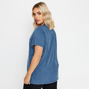 Camisetas de Mujer 100% Algodón, Estilo Oversize, Verano, Vintage, Lavado Ácido, Casual, Manga Corta, Ajuste Holgado, Transpirable, OEM - Product Image 2
