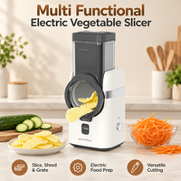 Trancheuse à légumes électrique multifonction pour la cuisine à domicile, haute puissance, découpe automatique, capteur de sécurité intelligent, 5 options de découpe en 1