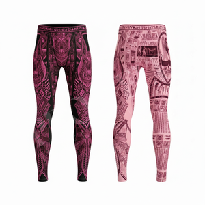 Leggings de compression haute performance OEM ODM, très élastiques, pour la course à pied, la gym, l'entraînement, le fitness, résistants, professionnels, personnalisés - Product Image 4