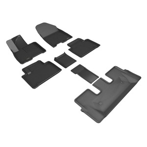 Alfombrillas 3D MAXpider Kagu a medida (negras) compatibles con Kia Telluride 7 asientos 2026+ (LQ2) - Juego completo - Product Image 1