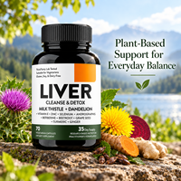 Complément hépatique au Chardon-Marie, Pissenlit, Curcuma, Gingembre, Berbérine – Mélange Herbal – 70 Capsules Végétariennes – Vente en Gros, Marque Privée, OEM, ODM