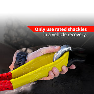 Corde de remorquage robuste Roadpower, sangle de récupération durable de 5 m avec boucles renforcées, idéale pour les véhicules tout-terrain, les voitures et les camions - Product Image 2