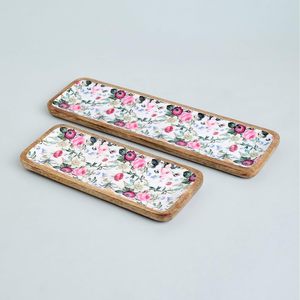 Juego de 2 Platos Elegantes para Servir Frutas y Aperitivos, Diseño Artesanal Ideal para Cocina, Comedor, Hotel y Cafetería - Product Image 3