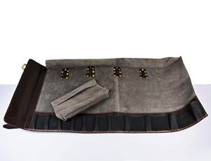 Bolsa Enrollable de Cuero Personalizada para Cuchillos, Estuche Organizador de Cuero para Chefs LKR-0331 - Product Image 3
