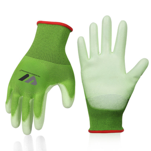 Guantes de Trabajo de Poliéster Recubiertos de Nitrilo PU, Transpirables, Ligeros, con Agarre, Guantes de Seguridad para Uso Industrial, Automotriz y de Jardinería - Product Image 1
