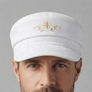 Gorro de Marinero Informal para Exteriores, Ligero, de Poliéster/Algodón, Estilo Uniforme Blanco para Eventos, Ceremonias y Desfiles, de Moda - Product Image 4