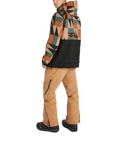 Blouson bomber pour homme à imprimé géométrique avec capuche amovible, coupe-vent, style streetwear, vêtement d'automne, coupe classique, fermeture éclair - Product Image 3