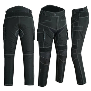 Men's Black Motorcycle <b>Pants</b> With <b>Cargo</b> Pockets Waterproof All Seasons Racing Wear - Product Image 6