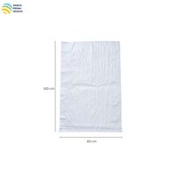 Sac tissé en PP blanc de haute qualité 60x100cm |   Sac d'emballage en plastique durable pour la farine de riz, les engrais et le sucre