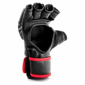 Gants de MMA en cuir PVC noir avec surpiqûres rouges, prix bas, haute qualité, OEM 2026, pour l'entraînement de boxe, meilleure qualité - Product Image 2