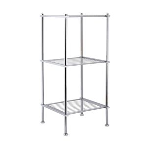 ชั้นวางของในห้องน้ำแบบตั้งพื้น 3 ชั้น ทำจากโครเมียม - Product Image 5