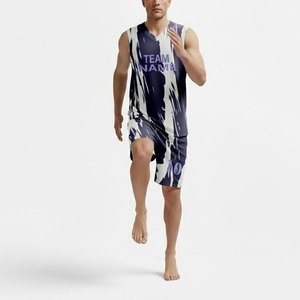 Conjunto de uniforme de baloncesto, ropa de baloncesto, camisetas de baloncesto sublimadas personalizadas con pantalones cortos, con envío y entrega, servicio OEM - Product Image 4