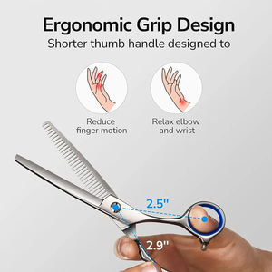 Tijeras Profesionales de Acero Inoxidable para Adelgazar el Cabello, para Diestros, Tijeras de Peluquería para Texturizar, para Corte de Cabello en Salón - Product Image 5