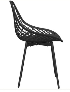 Chaise de salle à manger design nordique, style moderne et simple, dossier confortable pour table à manger à domicile, chaise de restaurant confortable - Product Image 2