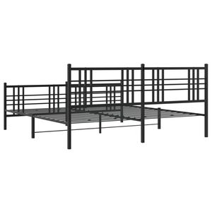 Base de Cama Completa de Acero Negro, Rectangular, Tradicional, de Metal - Product Image 6