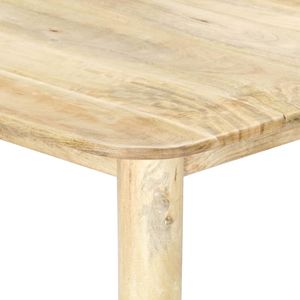 Tavolo da pranzo in legno massello di Mango 70.9 \ "x35.4 \" x29.9 \ "mobili eleganti e durevoli - Product Image 6