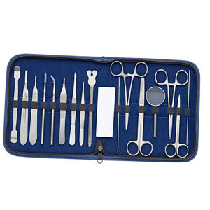 Ensemble de dissection chirurgicale manuel en acier inoxydable avec ciseaux Mayo courbés et instruments de pansement réutilisables par Dentavex - Product Image 1