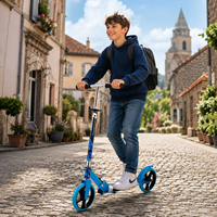 Trottinette pliable avec roues en PU de 200 mm, hauteur réglable, trottinette légère, vente en gros d'usine OEM