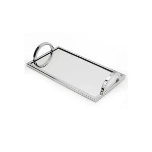 Bandejas Rectangulares de Aluminio para Frutas con Asas Grandes - Diseño Moderno y Minimalista para Bodas, Ramadán, Multifuncionales, Elegancia Atemporal - Product Image 1